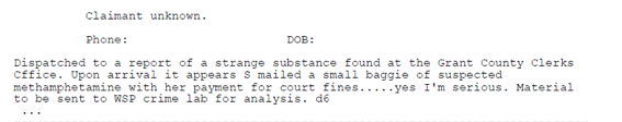 Drug envelope